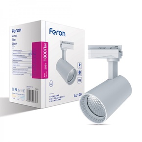 Трековый светильник Feron AL100 20W белый