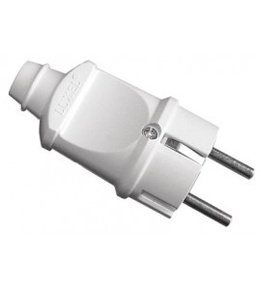 Вилка З Заземленням Пряма Luxel