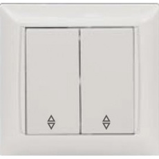 Вимикач Прохідний Подвійний Luxel PRIMERA Білий