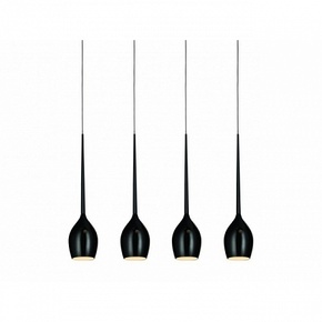 Подвесной светильник AZZARDO IZZA 4 pendant black MD1288B-4BL