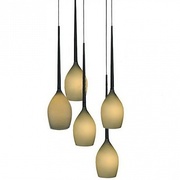 Люстра AZZARDO IZZA 5 pendant olive MD1288A-5OL