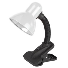 Настольная лампа Lemanso (прищепка) E27 белая