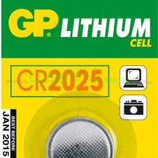 Батарейка GP CR-2025 LITHIUM 3V