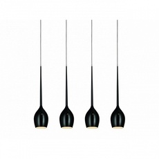 Подвесной светильник AZZARDO IZZA 4 pendant black MD1288B-4BL