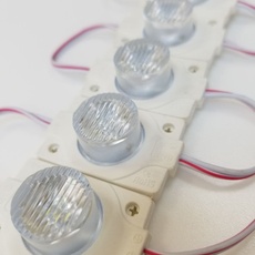 
                        Светодиодный модуль 3030-1 led W 1.5W 12В  линза бочка