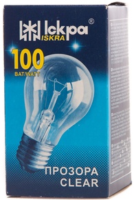 Лампа накаливания ІСКРА 100Вт