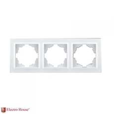 Рамка Electrohouse Enzo белая 3-я