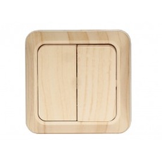 Вимикач Подвійний Luxel OPERA Сосна