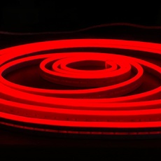 Светодиодный неон 12V 6х12мм RED IP68 (шаг порезки 10мм)