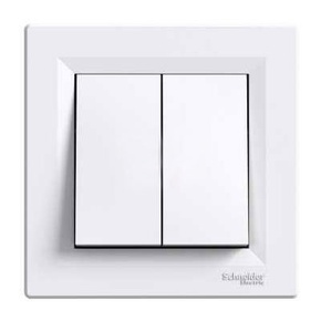 Вимикач Schneider Electric Asfora 2-Кл Білий