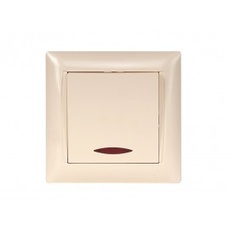 Вимикач З Підсвічуванням Luxel PRIMERA Крем