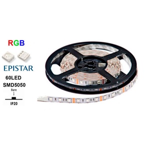 Светодиодая лента Ledstar 12V-5050-60led/m, IP20 , RGB