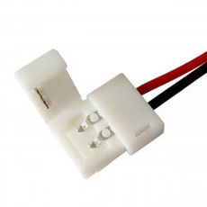 Коннектор Led-One для ленты 12V 8мм зажим-провод-зажим