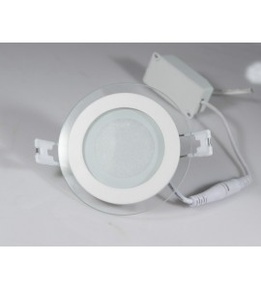 LED-панель Luxel со стеклянным декором d98*h38мм 6W