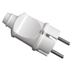 Вилка с заземлением прямая Luxel