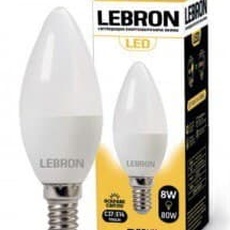 Led лампа LEBRON C37 8W e14 4100K