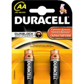 Батарейки Duracell Basic AA 1.5V LR6 2шт