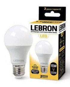 LED лампа Lebron A70 15W 4100K