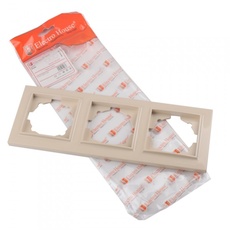 Рамка Electrohouse Enzo крем 3-я