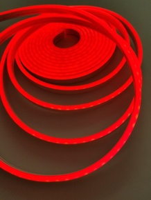 Світлодіодний неон 12V 6мм червоний  IP68