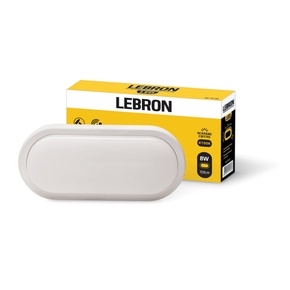 LED світильник LEBRON L-WLO, 8W, овал, 4100K, 720Lm, ІР65