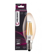 Лампа VELMAX Filament-Amber C37 6W E14