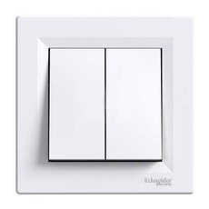 Вимикач Schneider Electric Asfora 2-Кл Білий