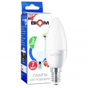 Світлодіодна лампа Biom C37 6W E14 4500K
