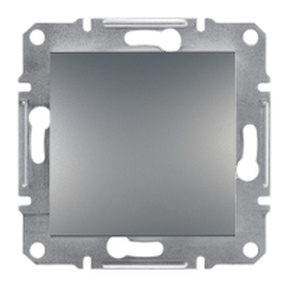 Вимикач Schneider Electric Asfora 1-Кл Сталь