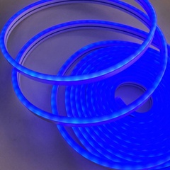 Світлодіодний неон 12V 6х12мм синій IP68