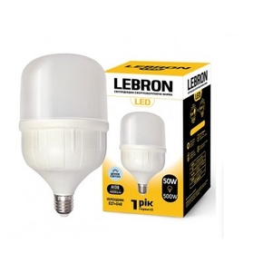 LED лампа LEBRON L-A138 50вт Е27-E40 6500К 4250lm