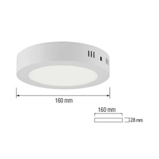 Светильник накладной Horoz Caroline 12 6400k