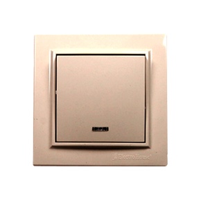 Выключатель Electrohouse Enzo 1кл крем с подсветкой