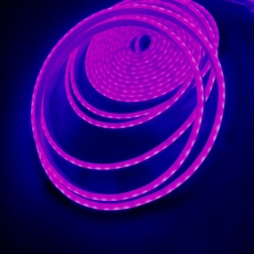 Светодиодный неон 12V 6х12мм фиолетовый (purple)  IP68