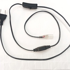 Кабель питания для ленты 220В  с выключателем, 1,5м