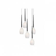 Люстра AZZARDO IZZA 5 pendant white MD1288A-5W