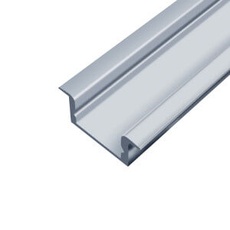 Профиль алюминиевый LED-One врезной + матовый рассеиватель (1м)