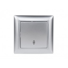 Вимикач Прохідний Luxel PRIMERA Срібло