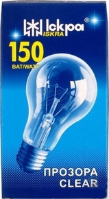 Лампа розжарювання ІСКРА 150Вт
