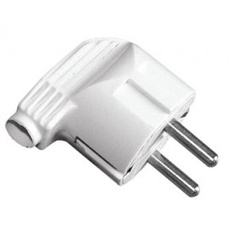 Вилка с заземлением угловая Luxel