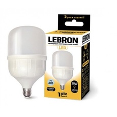 LED лампа LEBRON L-A100 30вт Е27 6500К 2550lm