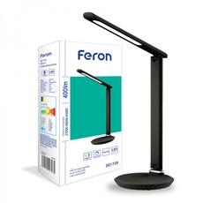 Настольный светодиодный светильник Feron DE1728 черный