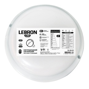 LED светильник LEBRON L-WLR 12W 4100K IP65 круглый