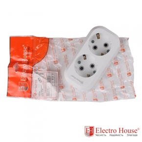 Колодка Electrohouse 2 гнезда б/з