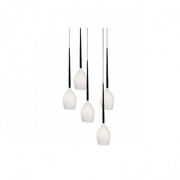 Люстра AZZARDO IZZA 5 pendant white MD1288A-5W