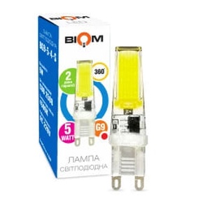 Светодиодная лампа Biom G9 5W 2508 4500K AC220