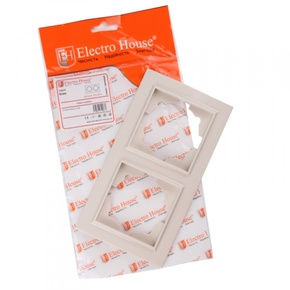 Рамка Electrohouse Enzo крем 2-я