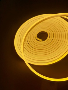 Светодиодный неон 12V 6х12мм теплый белый IP68