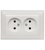 Розетка подвійна Luxel PRIMERA білий