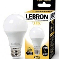 LED лампа Lebron A70 15W 6500K